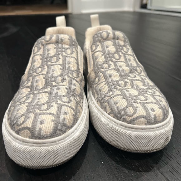 Dior solar oblique embroid sneaker in Grey Stone - Picture 2 of 16